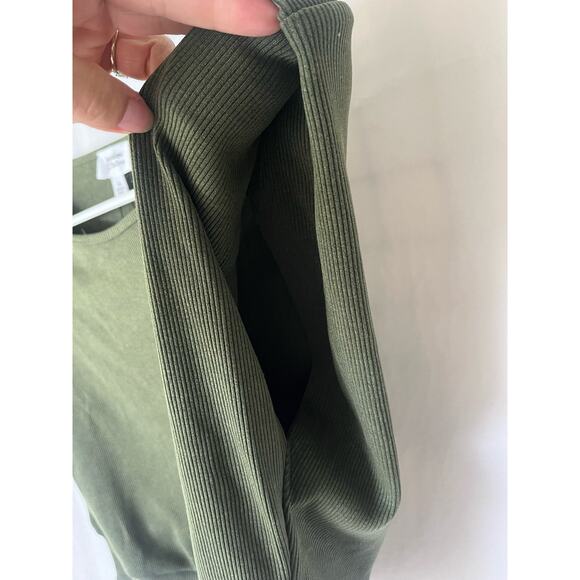 The Drop Women's Green Padded Shoulder Crop Top by @lucywhims Casual XXL Pull On - Picture 3 of 8